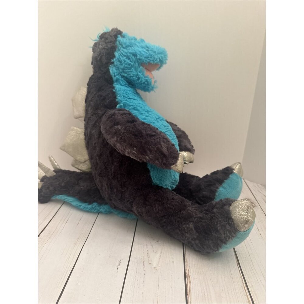 2014 Build A Bear Blue Silver Stegosaurus Dinosaur Plush 17" VGUC (Partial Tag) - Picture 8 of 9